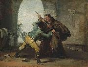 Francisco de Goya Friar Pedro Wrests the Gun from El Maragato oil on canvas